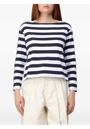 Theory horizontal-stripe long-sleeve T-shirt - Blue