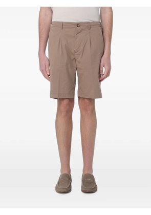 BROOKSFIELD pleated-detail shorts - Brown