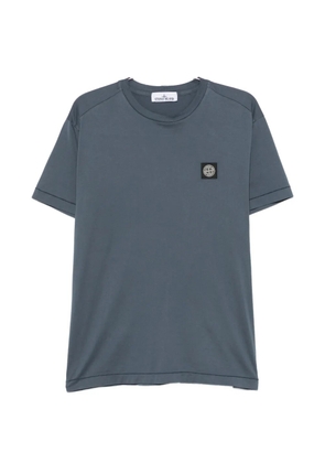 Stone Island logo-patch T-shirt - Blue