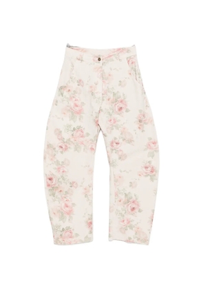VICOLO floral-print trousers - Neutrals