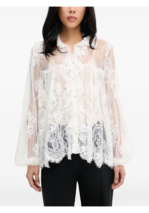 Aniye By Silva floral-embroidery blouse - White
