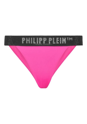 Philipp Plein logo-band bikini bottoms - Pink