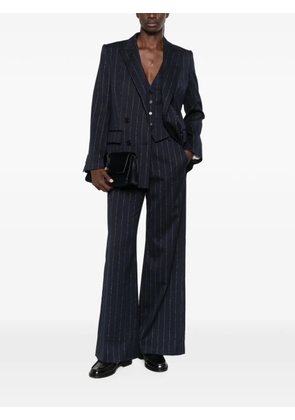 Maje pinstripe double-breasted blazer - Blue