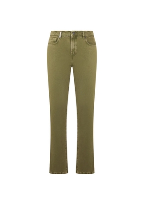 Moschino button-up straight-leg jeans - Green