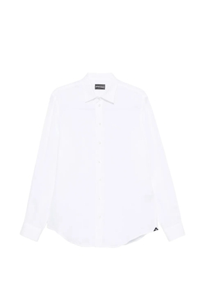 Emporio Armani classic-collar long-sleeve shirt - White