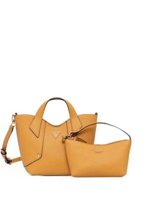 GUESS USA Darcy logo-plaque tote bag - Orange