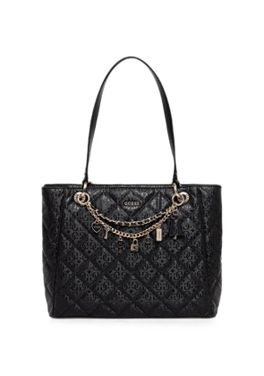 GUESS USA Libby quilted charm-detail tote bag - Black