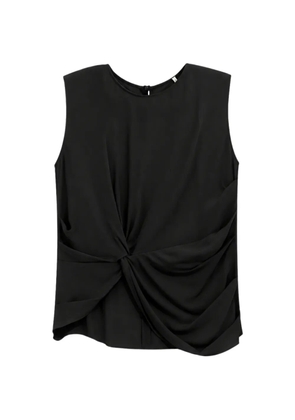 Liviana Conti Aglaia twist-detail sleeveless top - Black