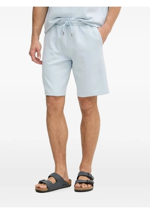 Karl Lagerfeld logo-print drawstring shorts - Blue