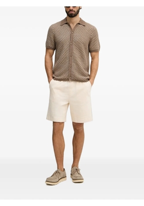 GUESS USA Ryden geometric-pattern knit shirt - Brown