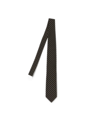 TOM FORD polka-dot silk tie - Brown