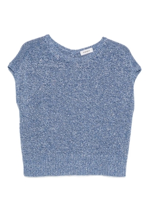 Kangra sequin-embellished sleeveless top - Blue