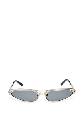 The Attico x Linda Farrow Norma cat-eye sunglasses - Silver