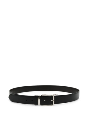 Canali logo-engraved buckle belt - Black