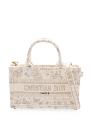 Christian Dior Pre-Owned 2010s Book Tote butterfly mini tote bag - Neutrals