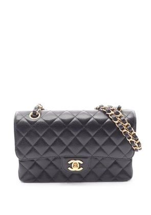 CHANEL Pre-Owned 2019 Matelasse double flap shoulder bag - Black