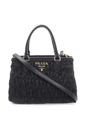Prada Pre-Owned 2010s Tessuto Gaufre two-way handbag - Black