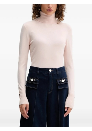 FRACOMINA button-cuff roll-neck T-shirt - Pink