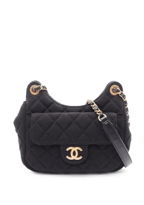 CHANEL Pre-Owned Matelassé chain shoulder bag - Black