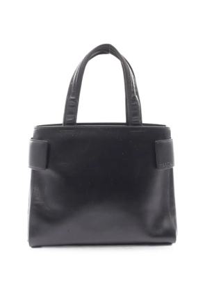 Prada Pre-Owned 2000s debossed-logo leather tote bag - Black