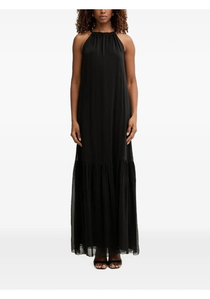 Haveone halterneck tiered maxi dress - Black