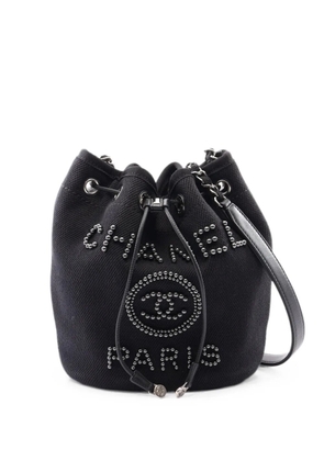 CHANEL Pre-Owned 2019 Deauville bucket bag - Black