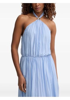 Haveone halterneck backless maxi dress - Blue