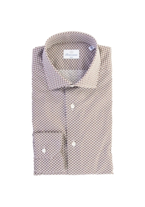 Brancaccio geometric-print shirt - White