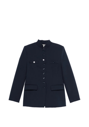 VICOLO mandarin-collar button-up jacket - Blue