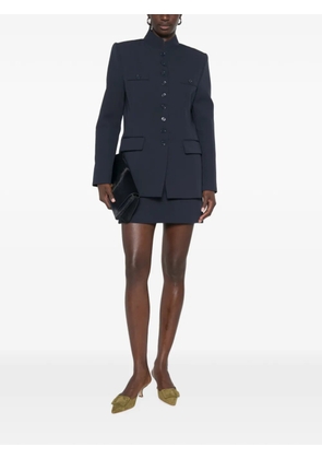 VICOLO mandarin-collar button-up jacket - Blue