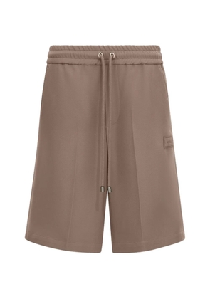 AMIRI drawstring logo-patch shorts - Brown