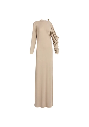 Silvia Tcherassi Natalia cut-out-detail maxi dress - Neutrals
