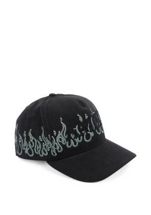 AMIRI flames-embroidered baseball cap - Black