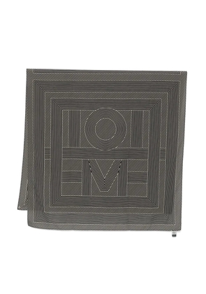 TOTEME striped monogram sarong - Black