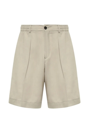 BE ABLE pleated elasticated-waist shorts - Neutrals