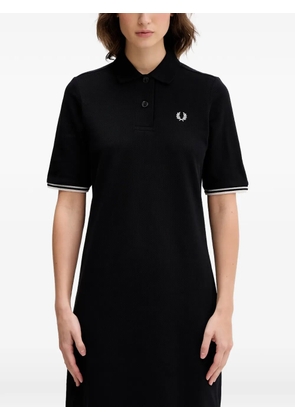 Fred Perry cotton midi dress - Black