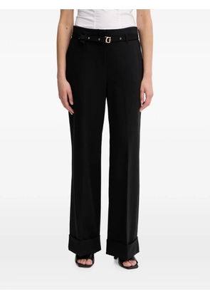 GUESS USA belted turned-up trousers - Black