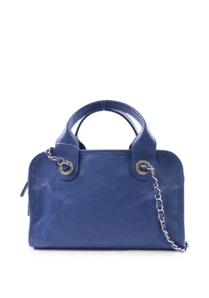 CHANEL Pre-Owned CC leather tote bag - Blue