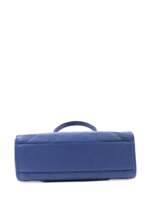 CHANEL Pre-Owned CC leather tote bag - Blue