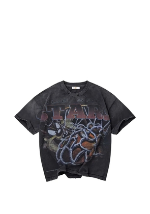 Vale graphic-print distressed T-shirt - Black