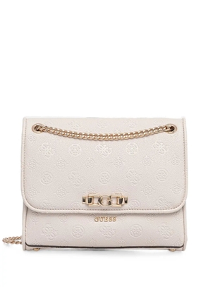 GUESS USA Anise logo-embossed shoulder bag - Neutrals