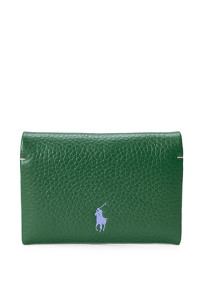 Polo Ralph Lauren pebbled calf leather card case - Green
