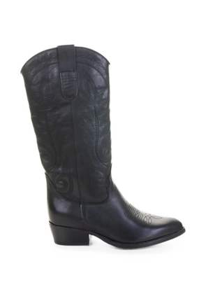 Delduca embroidered cowboy boots - Black