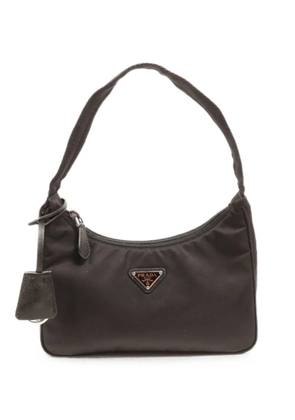 Prada Pre-Owned logo-plaque tote bag - Black