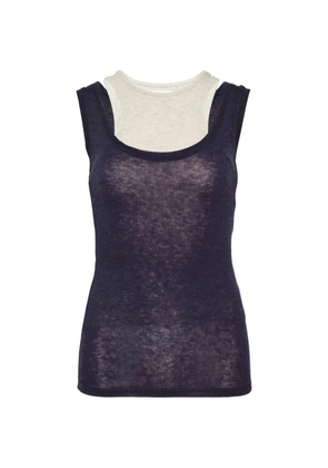 GLOWNY layered top - Blue