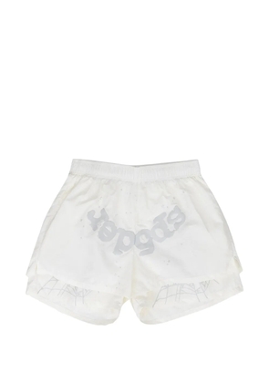SP5DER double-layer shorts - White