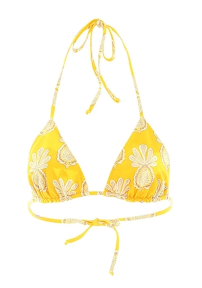 La DoubleJ reverisble triangle bikini top - Yellow