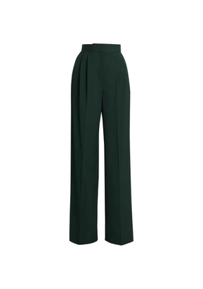 ERDEM pleated wide-leg trousers - Green
