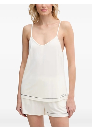 Karl Lagerfeld logo-print pajamas - Neutrals