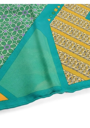 Hermès Pre-Owned 2000s Carré En Cravates silk scarf - Green